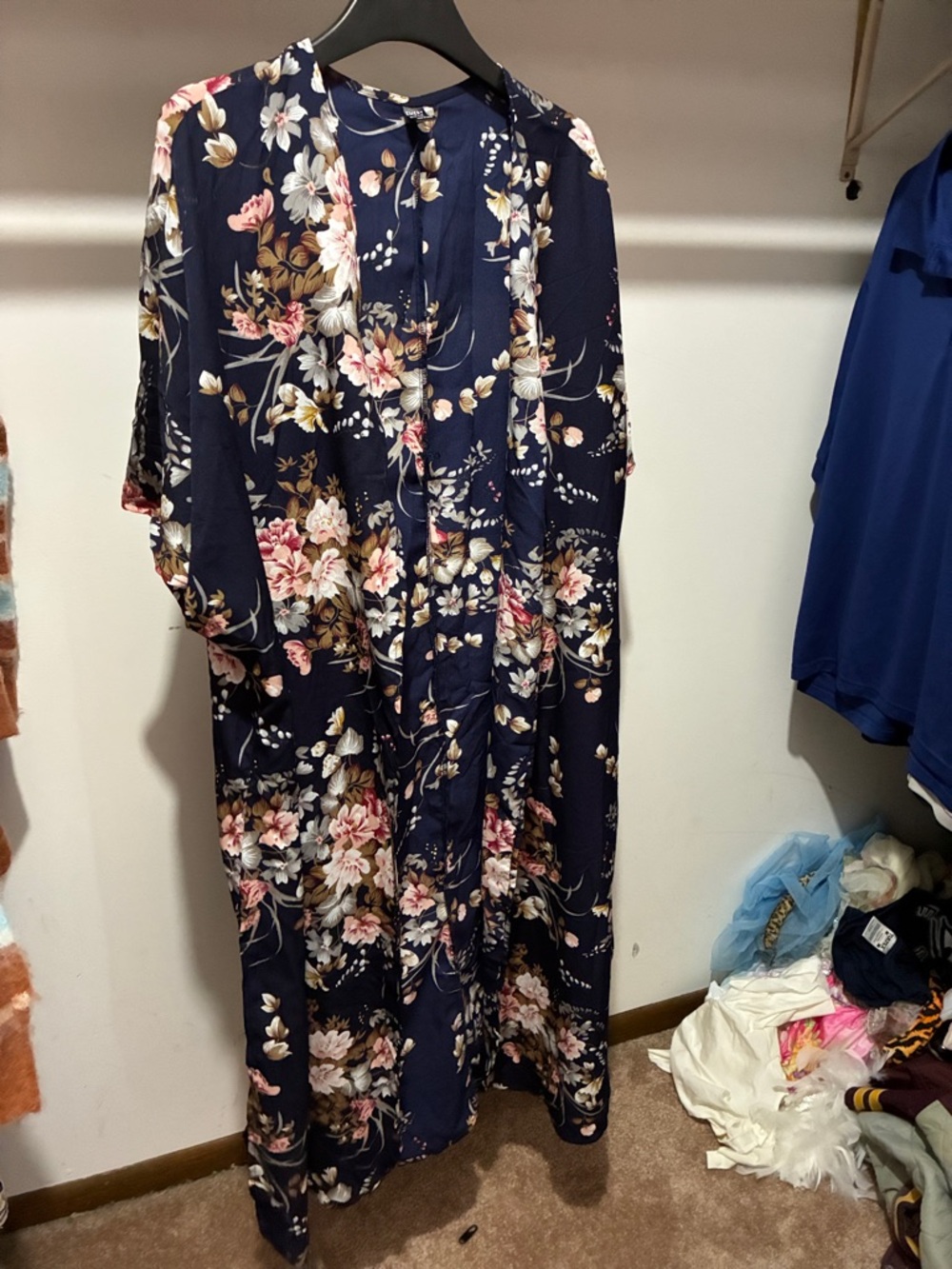 Women’s Navy Floral Maxi Dress